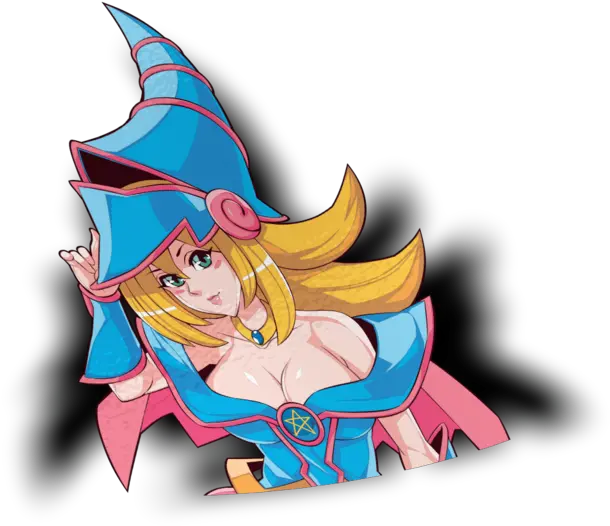  Dark Magician Girl Peeker Sticker Illustration Png Dark Magician Girl Png