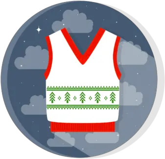  Flat Icon Christmas Winter Sweater Graphic By Uppoint Basilica Png Icon High Visibility Vest