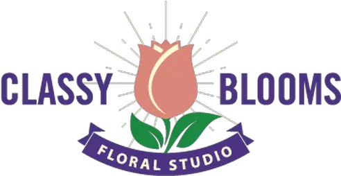  Wedding Florist Austin Event Flowers Classy Blooms Emblem Png Classy Logo