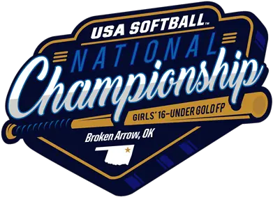  16u Gold Usa Softball National Championship U2014 Broken Arrow Poster Png Gold Arrow Png