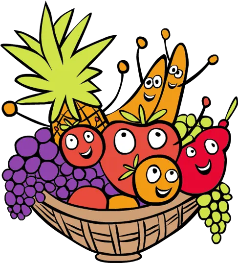  Fruit Basket Clipart Cartoon Fruits Basket Clipart Png Fruit Clipart Png