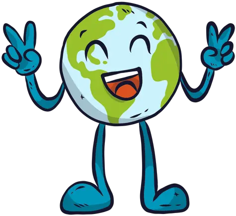  Planet Earth Happiness Laugh Smile Gesture Flat Planet Earth Happy Png Planet Earth Png