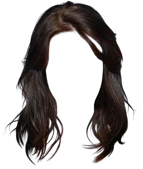  Long Hair Brown Black Long Hair Transparent Background Png Hair Png Transparent