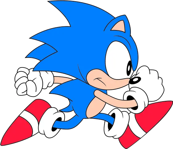  Classic Sonic Run Classic Sonic The Hedgehog Running Png Sonic Running Png