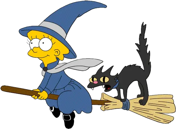  Clipart With Transparent Background Witch Clip Art Library Lisa Simpson As A Witch Png Witch Transparent Background