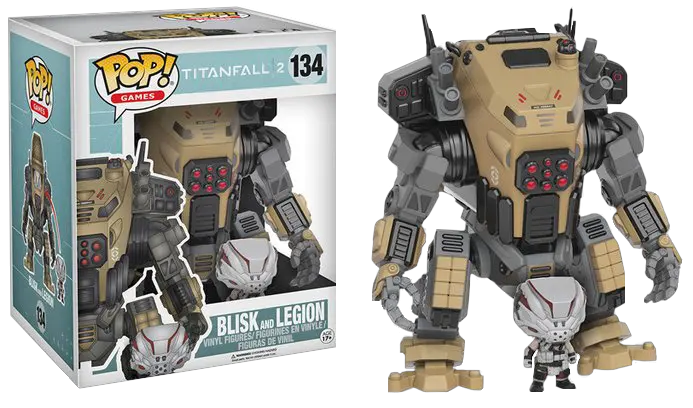  Titanfall 2 Blisk U0026 Legion 6u201d Super Sized Pop Vinyl Figure Warhammer 40k Funko Pop Png Titanfall 2 Logo Png