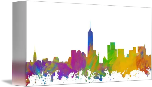  New York City Skyline Silhouette I By Ricky Barnard New York City Skyline Silhouette Png New York Skyline Silhouette Png