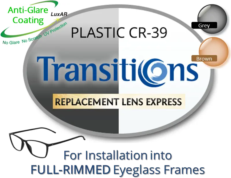  Single Vision Transitions Plastic Cr39 Prescription Eyeglass Lenses Left And Right One Pair For Installation Into Your Own Full Rimmed Frames Transitions Eyeglasses Black Png Lens Glare Png