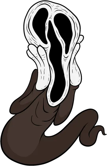  Ghostface Cartoon Scream Screaming Png Download 458600 Cartoon Ghost Scream Face Ghost Face Png