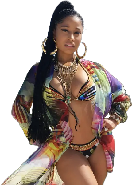  Nicki Minaj Nicki Minaj Braided Ponytail Png Nicki Minaj Png