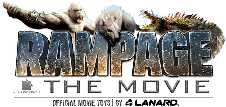  Download Rampage Movie Official Toys By Lanard Rampage Rampage The Movie Logo Png New Line Cinema Logo