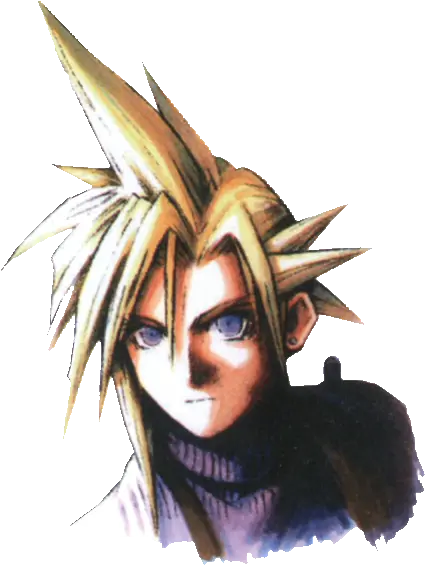  Portrait Young Ffvii Cloud Strife Original Art Png Cloud Strife Png