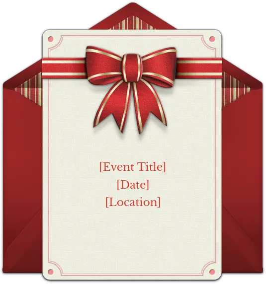  Christmas Bow Invitations Christmas Png Holiday Bow Png