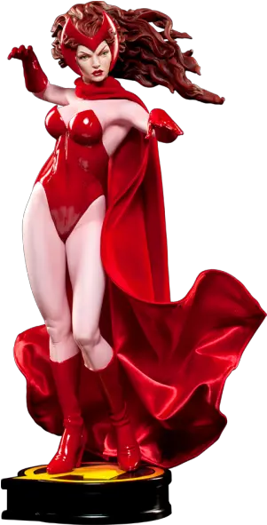  Marvel Scarlet Witch Premium Format Figure By Sideshow Colle Scarlet Witch Action Figure Png Scarlet Witch Png