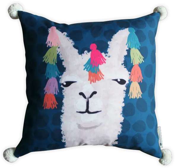  Llama Pom Pillow Decorative Png Llama Transparent