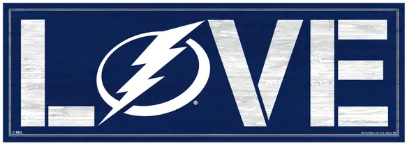  Tampa Bay Lightning Wincraft Love Wood Sign Tampa Bay Lightning New Png Lightning Logo Png