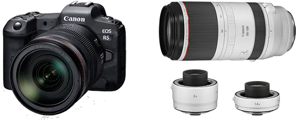  Canon Announces Development Of The Eos R5 Next Generation Rf 100 500mm F4 5 Png Camera Lens Png