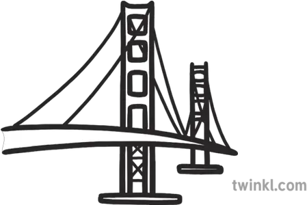  Golden Gate Bridge Map Icon Landmark San Francisco Usa Eyfs San Francisco Icon Png Golden Gate Bridge Png