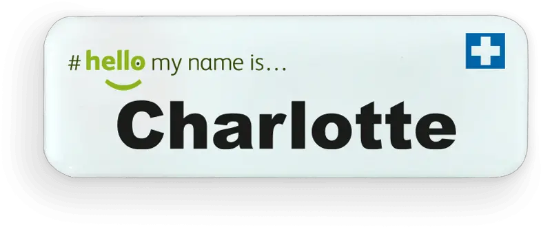  Hello My Name Isu0027 Badge 75 X 25 Mm White Pdc Uk Channel Seed Png Hello My Name Is Transparent