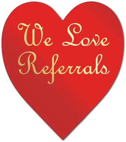  We Love Referrals Gold Heart Shape Stickers Resuscitation Council Of Asia Logo Png Heart Shape Transparent