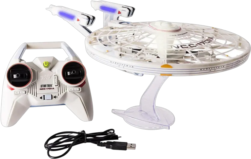  Spin Master Air Dogs Star Trek Uss Enterprise Ncc 1701a Rc Drone Lights Sounds Air Hogs Star Trek Png Uss Enterprise Png