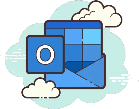  Microsoft Outlook 2019 Icon In Cloud Style Outlook Icon Aesthetic Cloud Png Windows Film Projector Icon