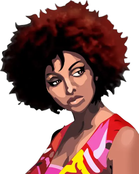  Afro Girl Png Picture Black Girl Afro Cartoon Png Black Girl Png