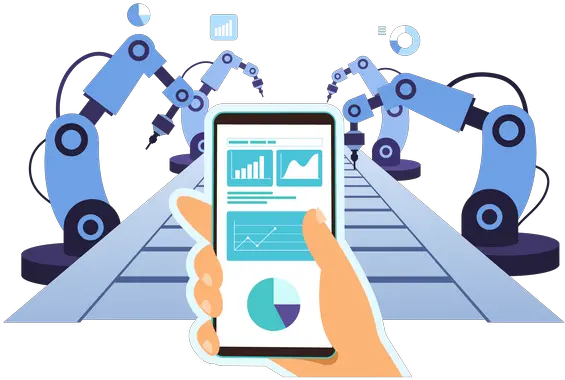  Best Premium Mobile Control Of Assembly Process Illustration Technology Applications Png Process Control Icon