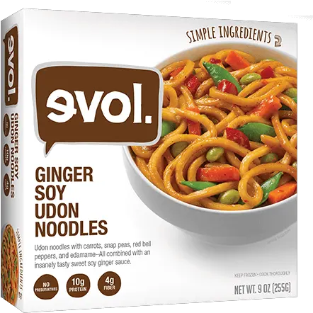  Ginger Soy Udon Noodles Evol Ginger Soy Udon Noodles Png Noodles Transparent