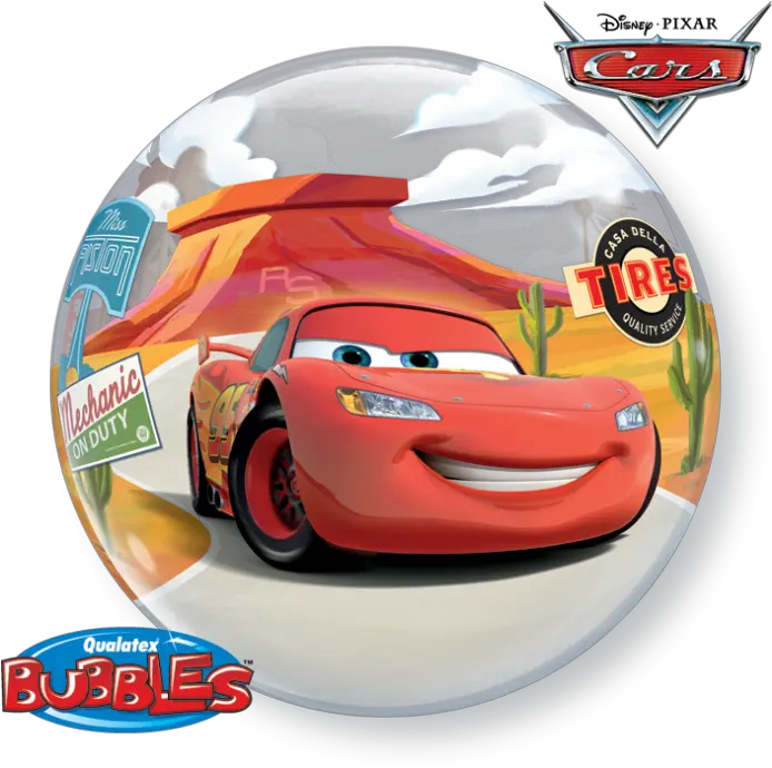  Disney Cars Lightening Mcqueen U0026 Mater Bubble Balloon Cars Balloons Png Disney Cars Png