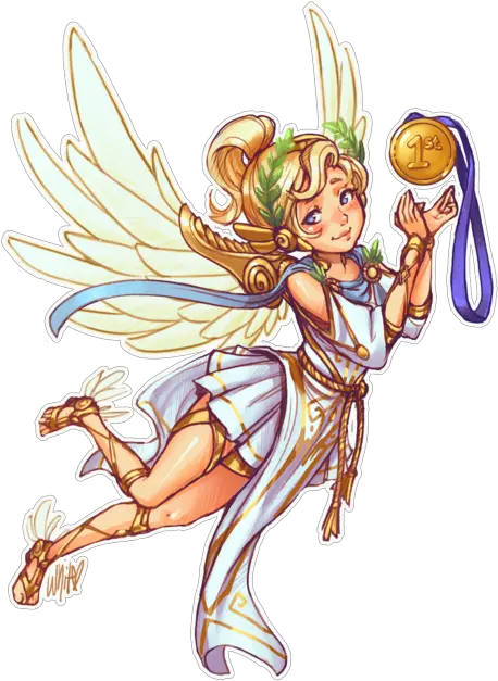  Overwatch Mercy Sticker By Fairy Png Overwatch Mercy Png