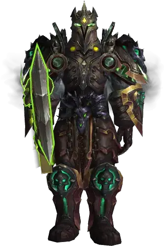  The Emerald Prince Outfit World Of Warcraft Arthas Death Knigth Outfit Png Venom Icon Figure