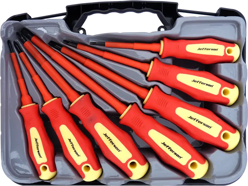  Download Jefferson 7 Pc Insulated Screwdriver Set Full Hand Tool Png Screw Driver Png