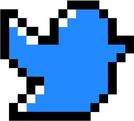  Twitter Social Media Communication Network Internet Easy Button Pixel Art Png Blue Twitter Icon