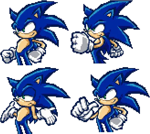  Pixel Art Sonic Battle Transparent Png Sonic From Sonic Battle Sonic Battle Logo