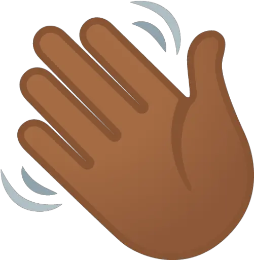  Medium Waving Hand Emoji Red Png Hand Waving Icon