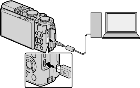  Charging The Battery Fujifilm X A10 Usb Port Png How To Remove Red Cross On Battery Icon