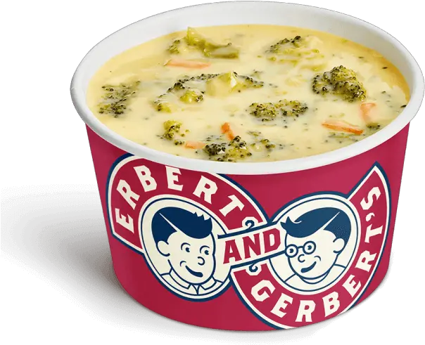  Cheddar Cheese U0026 Broccoli Erbert Gerbertu0027s Sandwich Shop Erberts And Gerberts Broccoli Cheese Soup Png Broccoli Transparent