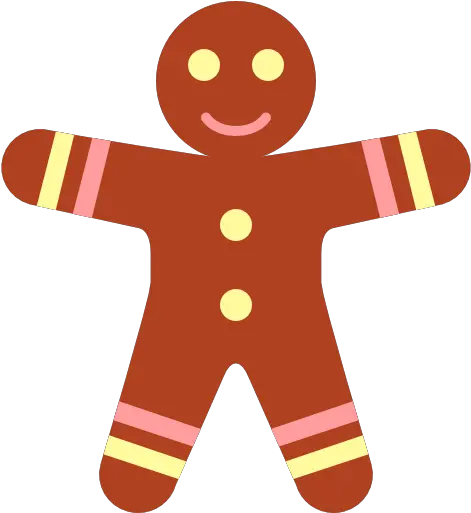  Simple Christmas Gingerbread Man Icon Christmas Simple Clipart Png Simple Man Icon