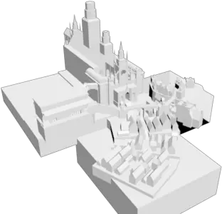  Bloodborne Oedon Chapel Bloodborne Model Png The Bloodborne Hunter Modern Icon Statue