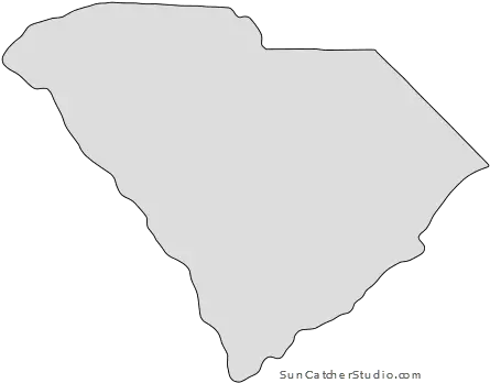  South Carolina Map Outline Printable State Shape South Carolina State Shape Png Us Map Outline Png