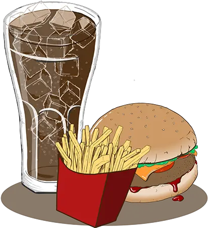  Download Big Fat Burger French Fries Png Image With No French Fries Burger And Fries Png