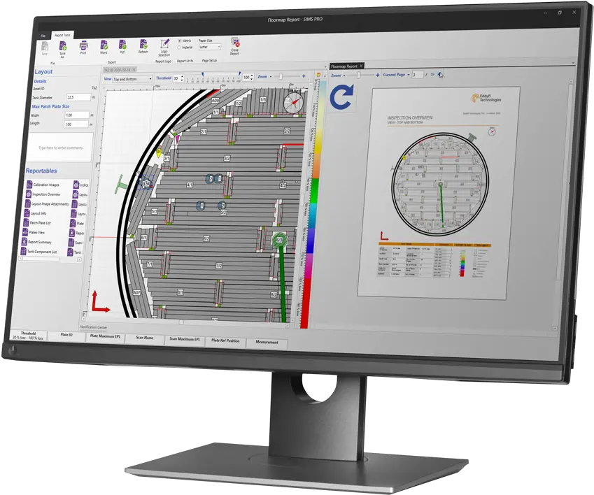  Sims Pro Tank Bottom Inspection Data Analysis And Reporting Paperless Tank Inspection Reporting Eddyfi Png Sims 2 Icon