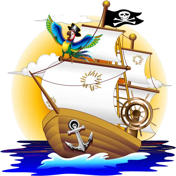  Pirate Ship Cartoon Png Kapal Bajak Laut Kartun Cartoon Boat Png