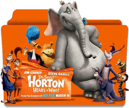  Horton Hears A Who 2008 Cartoon Folder Icon Designbust Movie Horton Hears A Who Characters Png Who Icon