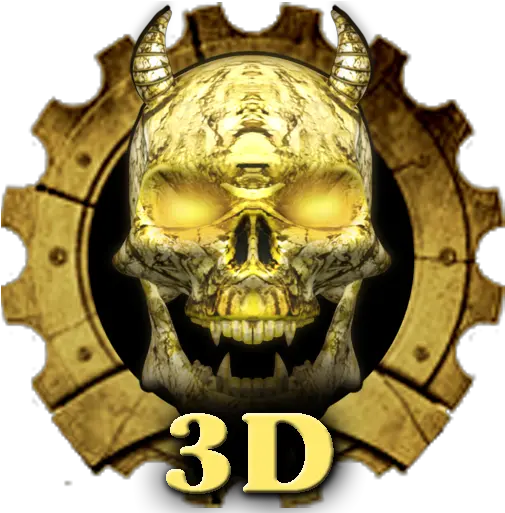  3d Wooden Vampire Skull Theme U200c Google Play Skull Png 3d Skull Png