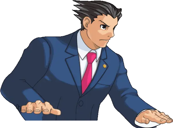  Phoenix Ace Attorney Sprites Png Phoenix Wright Transparent