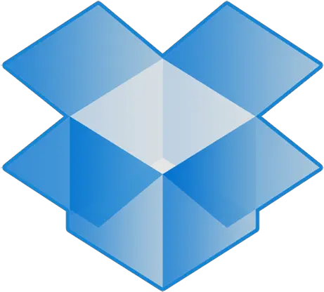  14 Dropbox Cloud Icon Blue Open Box Logo Png Drop Box Logo