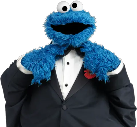  The Names Monster Cookie Imgur Cookie Monster With Bow Tie Png Cookie Monster Transparent