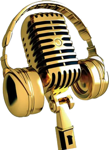  Download Singing Golden Microphone Png Png Image With No Gold Microphone Png Old Microphone Png